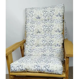 Rattani Hochlehnerauflage Polster für Gartenstuhl, Gartenmöbel Sevila, Gr. 125 x 55 cm blau