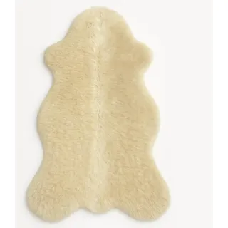 Provellus Schaffell, Creme, Weiß, Beige, Fell, 40x70 cm, Teppiche & Böden, Teppiche, Fellteppiche
