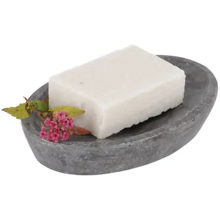 Guru-Shop Seifenablage Marmor Seifenschale, Zen Schale für den.., Breite: 15 cm grau 15 cm x 3 cm x 10 cm