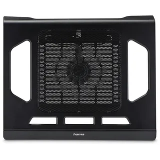 Hama Laptop-Kühler Black, leise, bis 40 cm (15,6), Schwarz