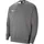 Fleece Crew Herren charcoal heathr/white M