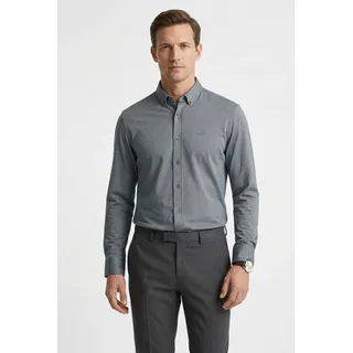 Boss regular fit Businesshemd aus Pinpoint mit Stretch-Anteil, Anthrazit, 42