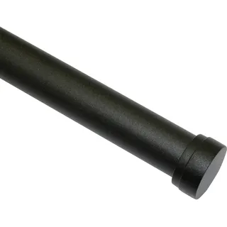 GARDINIA Vorhangstange Industrial Home 1-läufig Ø 25 mm 240 cm Schwarz