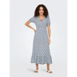 Only Maxikleid Blau/Weiß 36