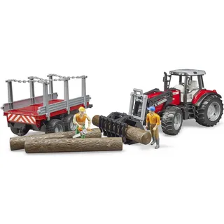 Bruder 02046 - Massey Ferguson 7480 mit Frontlader beige 1:16