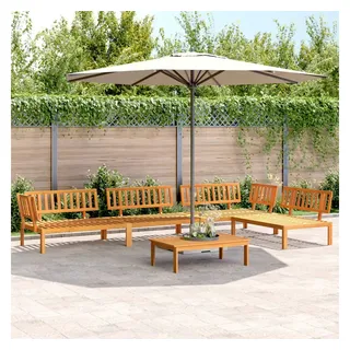 vidaXL Garten-Lounge-Set 5-tlg. braun