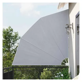 vidaXL Balkonfächer 210 x 210 cm grau