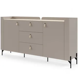 beautysofa Sorella 180 x 95 x 42 cm Braun / Eiche