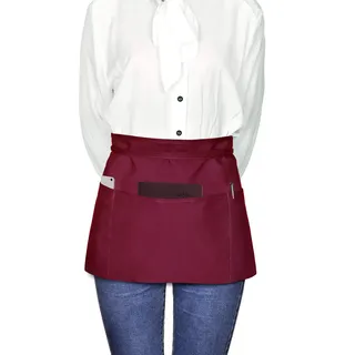 Viedouce 3 Pack Schürze,Wasserdicht Kurze Taille Kochschürze mit 3 Taschen, Küchenschürze,Grillschürze,Küchenschürze für Frauen Männer Restaurant Server Chef Kellnerin Kellner Barista