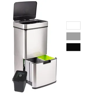 Ribelli Mülltrennsystem 72 l Silber