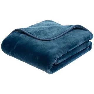 Wohndecke Kuscheldecke Cashmere Feeling, liebling, wärmeisolierend, feuchtigkeitsregulierend, aus High-Tech Mikrofaser blau 220 cm x 240 cm