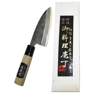 Küchenmesser Deba Japanisches Handgeschmiedet Klinge gehämmert 9 cm - Japan Messer Debamesser