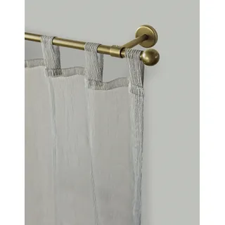 GARESA Gardinenstange Bolti gold (mattgoldfarben), L:200cm Ø:16mm, Metall, Gardinenstangen, Vorhanggarnitur, verlängerbar, Wandmontage, ohne Ringe