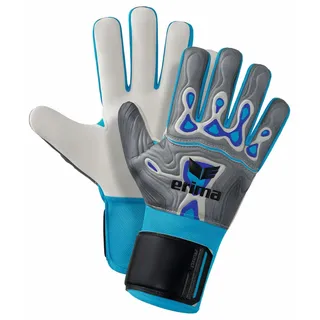 Erima Flex-Ray Protect Torwarthandschuhe mit Fingersave grau/blau 8