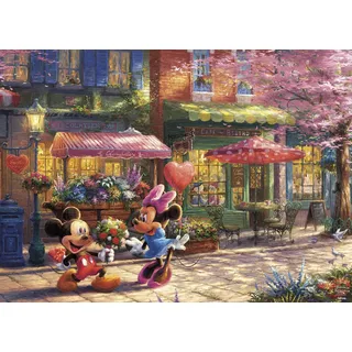 Ceaco - Thomas Kinkade - Disney - Mickey & Minnie Sweetheart Café - Puzzle mit 1000 Teilen