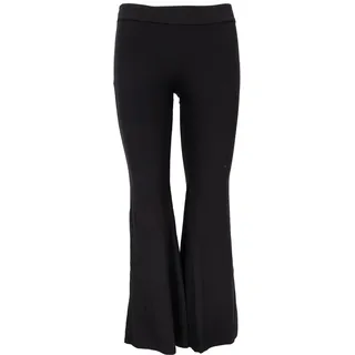 GURU SHOP Leggings mit Schlag, Schlaghose - Schwarz, Damen, Synthetisch - 36