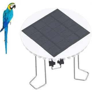 Solar-wassermühle Für Gartenteich Und Vogeltränke, Leiser Dekorativer 5v 2w 18650 Lithium Abs Stahl Wasserrührer