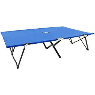 vidaXL Doppelliege Klappbar 200 x 130 x 30 cm Blau