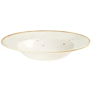 Churchill Stonecast -Wide Rim Bowl Pastateller- Ø24cm, Farbe wählbar (Barley White)