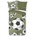 Muller Textil Daan Fußball Mikrofaser Grün 135 x 200 cm 2 x 80 x 80 cm