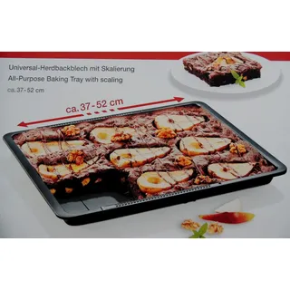 Zenker Backblech 37-52 cm ausziehbar Herdbackblech Antihaft Universal Pizza NEU