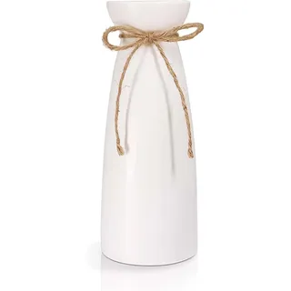 Große, Hochwertige Weiße Keramikvase, Perfekt Zum Dekorieren Von Hochzeitstischen, Wohnungen Oder Partys.