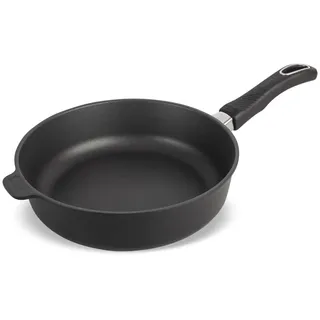 Original Gundel GUSS-BRATPFANNE hoch, Ø 26 cm, Höhe 7,5 cm, BIOTAN-Oberfläche, PFOA-frei, Akku-Therm Boden – Pfanne mit abnehmbaren Griff