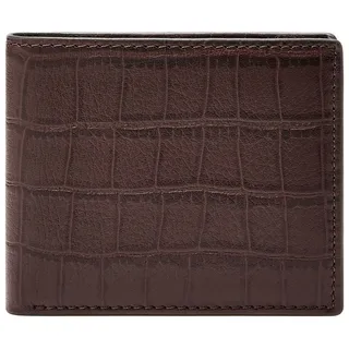 Fossil Derrick Bifold With Flip ID Herren Geldbörse bro brown