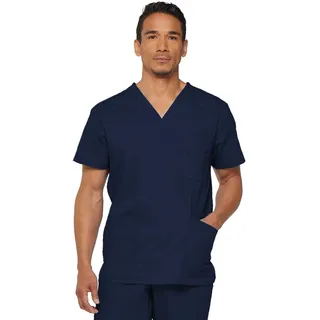 Dickies Herren Herren Scrubs Top mit V-Ausschnitt Medizinisches Schlupfhemd (1er Pack) - 5XL Große Größen