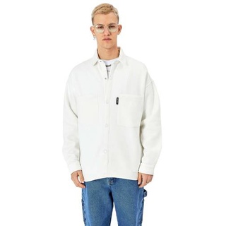 Hemdjacke aus Baumwolle in Oversize Fit Übergangsjacke (S) Weiß