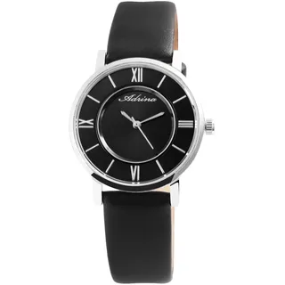 Excellanc Adrina Damen Armbanduhr aus Kunstleder, Armband 23 cm, Gehäuse 32 mm mit Mineralglas, Quarzwerk, Dornschließe, einfaches ablesen, Damenuhr für Frau, Teenager oder Oma