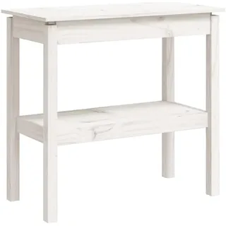 vidaXL Konsolentisch 80x40x75 cm weiß
