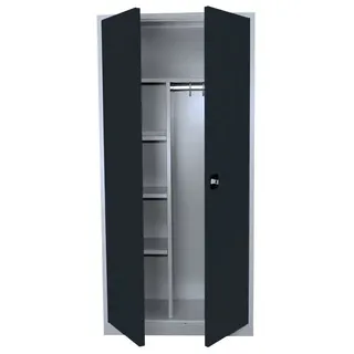 Lüllmann Steelboxx Mehrzweckschrank 180 x 80 x 38,3 cm Grau