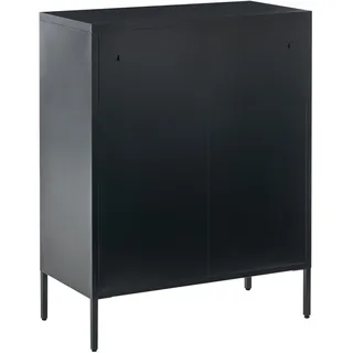 Beliani Vitrine Esholt 80 x 40 x 102 cm Schwarz