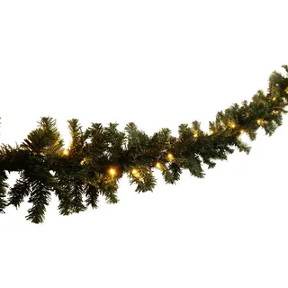 Tannengirlande, Grün, Kunststoff, länglich, 2025 cm, Dekoration, Weihnachtsdekoration, Weihnachtsgirlanden