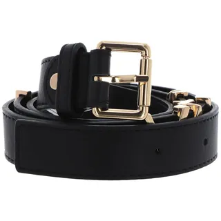 Valentino Damen Emma Winter Gürtel, Schwarz/Gold, Medium - M