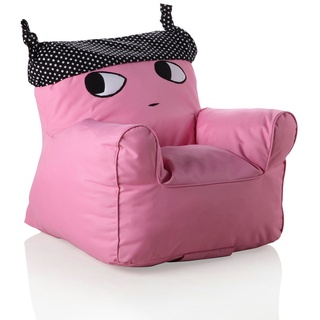 Sweety-Toys Kindersessel Sweety Toys 11513 Sessel Kindersessel pink mit schwarzem Hut- indoor/outdoor-waterproof rosa