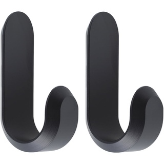 Normann Copenhagen - Curve Wandhaken Mini, matt schwarz (2er-Set)