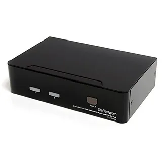Startech KVM Switch StarTech SV231DVIUA 2 Anschlüsse USB DVI Audio Schwarz KVM Switch StarTech SV231DVIUA 2 Anschlüsse USB DVI Audio Schwarz