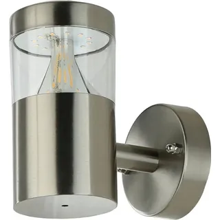 Licht-Erlebnisse Außenleuchte Edelstahl H: 15,5 cm 724 lm 3000 K warmweiß IP44 weiß