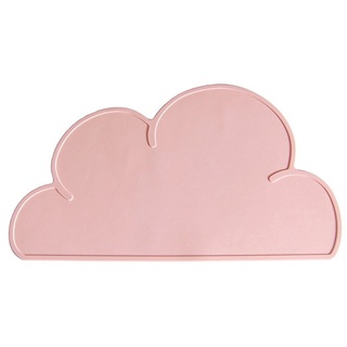 Addfun®Kids Silikon Wolke Platzdeckchen Non Slip Tischset Schutz Speise Dekoration tragbar Baby Tischsets,Rosa