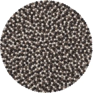myfelt Wollteppich Néla Filzkugelteppich rund, rund, 100% reine Schurwolle, in verschiedenen Größen erhältlich bunt Ø 180 cm