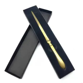 JIMCOM 22.9 cm Brieföffner, Legierung Umschlag Öffner Brieföffner Brieföffner Messer für versiegelte Dokumente oder Umschläge Kommt mit Geschenkbox (Golden)