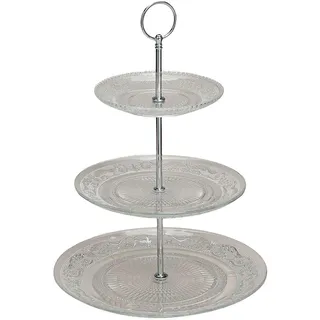 Wurm - Etagere mit 3 Etagen aus Glas, 25 cm