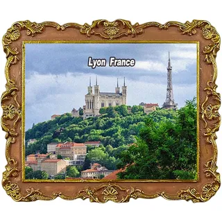 Lyon France Touristen-Souvenir-Kühlschrankmagnet, dekorative Magnete