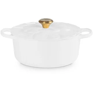 Le Creuset Signature Bräter 26 cm rund weiß