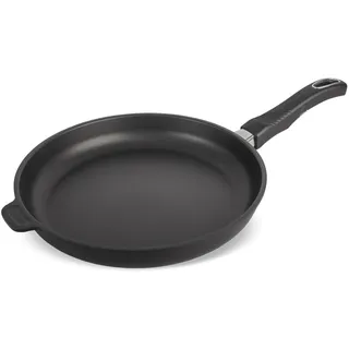 Original Gundel GUSS-BRATPFANNE flach, Ø 28 cm, Höhe 4,5 cm, BIOTAN-Oberfläche, PFOA-frei, Akku-Therm Boden - abnehmbarer Designer-Stiel