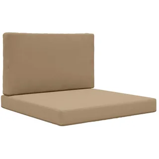 vidaXL Sofakissen für draußen Taupe Polyester