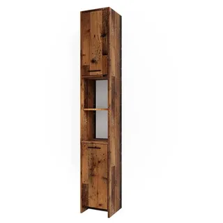 Vicco Kiko Hochschrank 30 x 190 cm Eiche Rustikal Holz