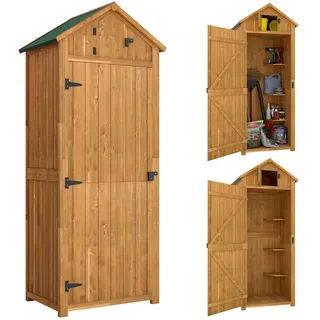 Outsunny Geräteschrank 0,77 x 0,54 m Gelb